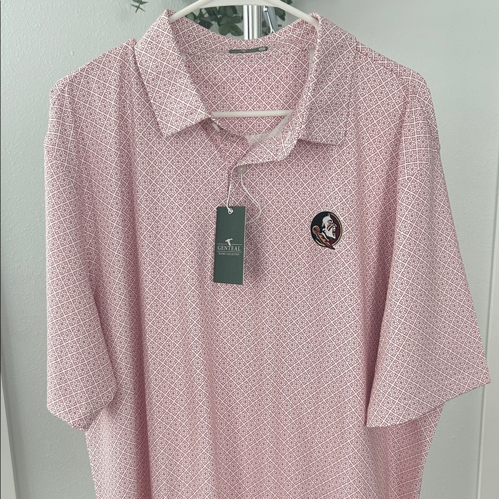 Men’s Genteal FSU Polo Shirt - Picture 2 of 4